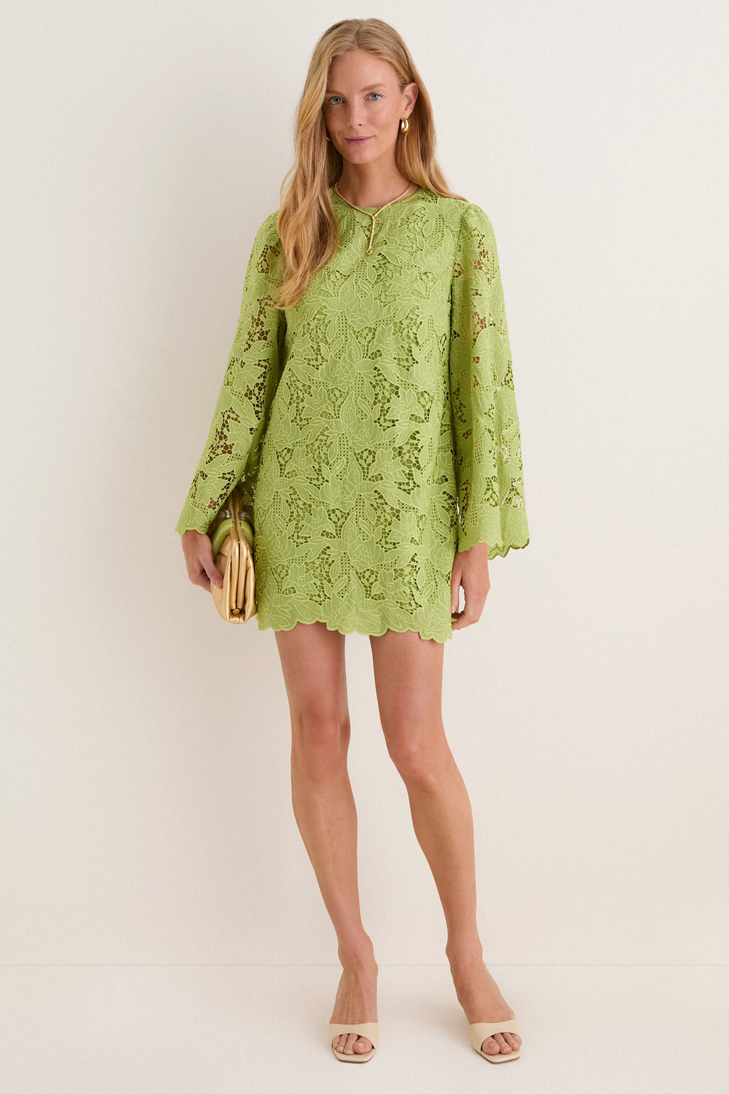 Olive Lace Livvy Mini Dress