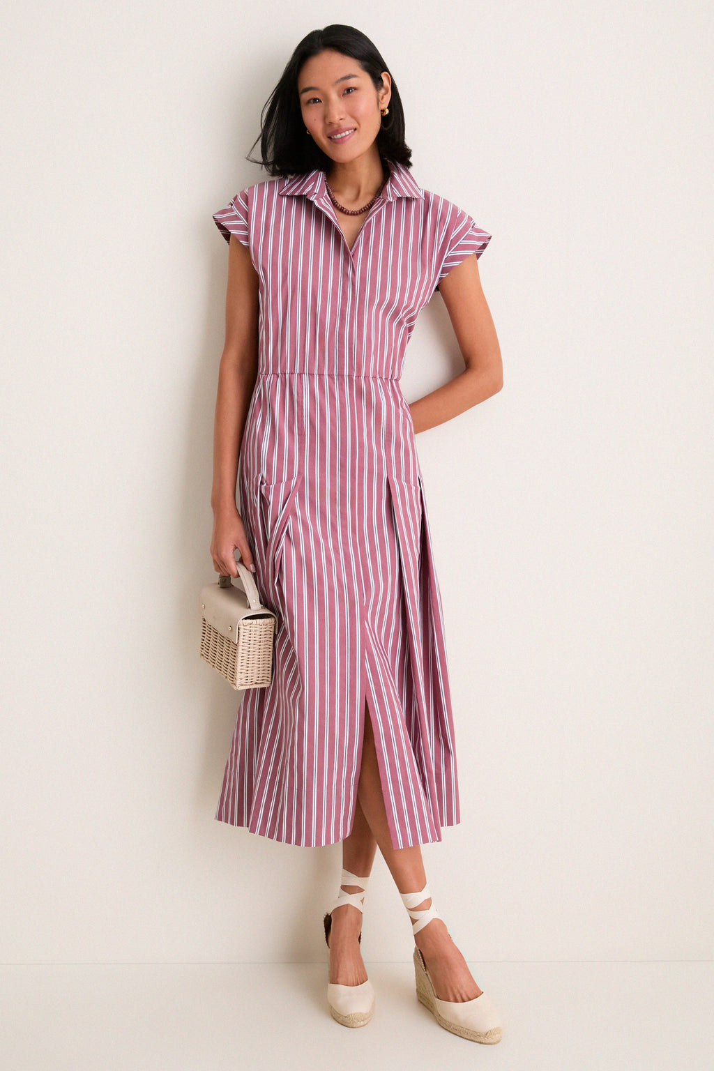 Port Stripe Caterina Shirt Dress