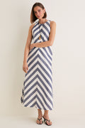 Villa Stripe Cotton Portia Dress