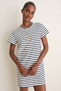 Navy Stripe Parker Mini Dress