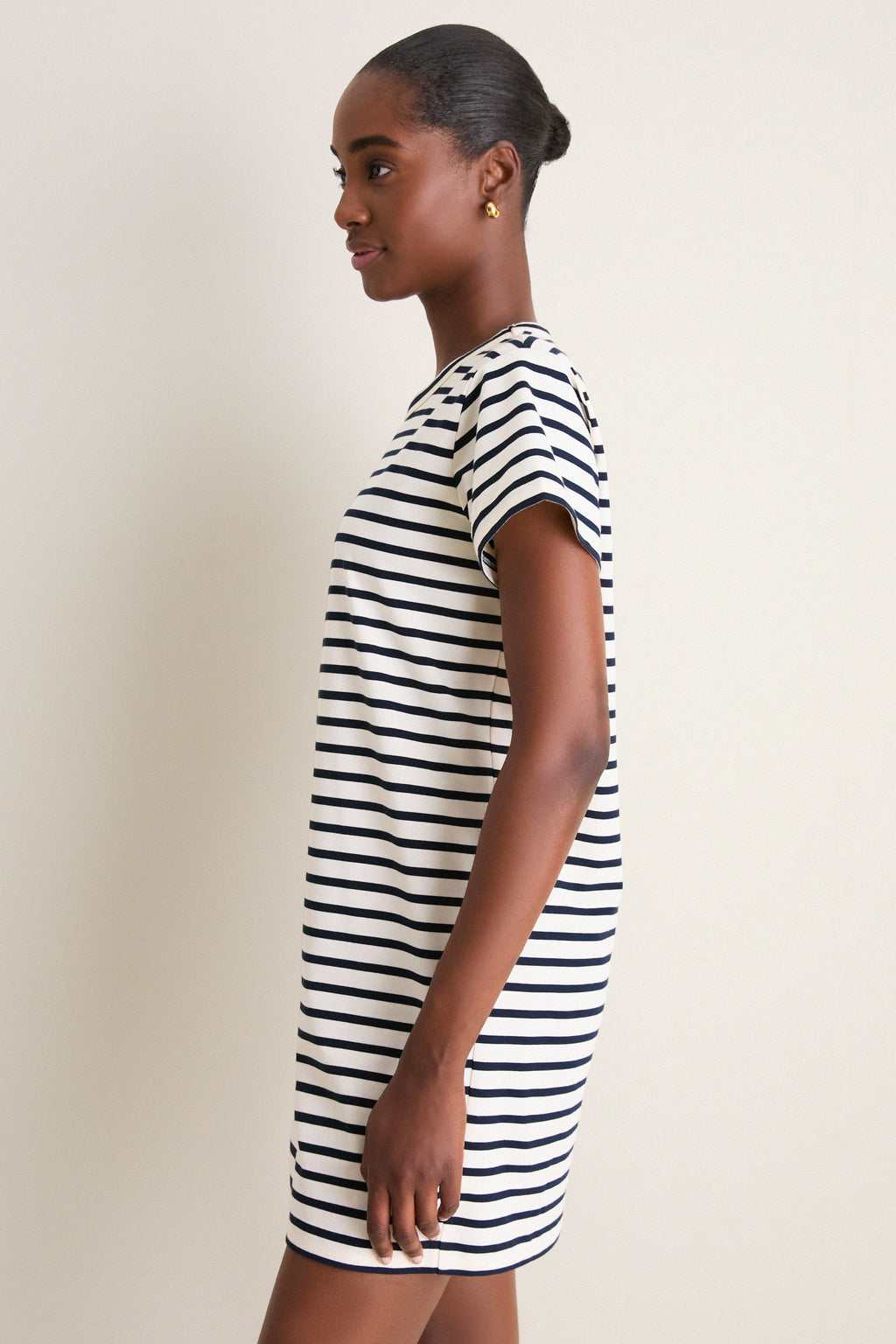 Navy Stripe Parker Mini Dress