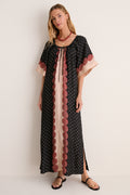 Tuscan Sun Cupro Short Sleeve Claudine  Dress
