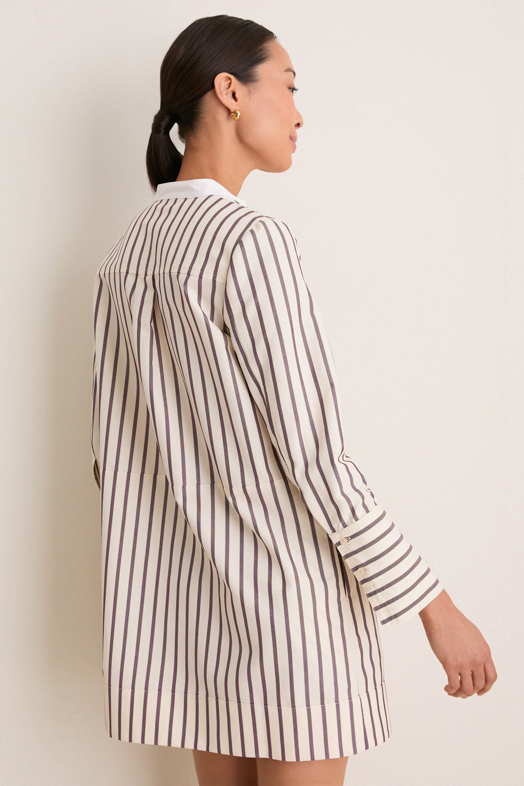 Wine Stripe Rohan Shirt Dress