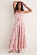 Sicilian Stripe Florentia Maxi Dress