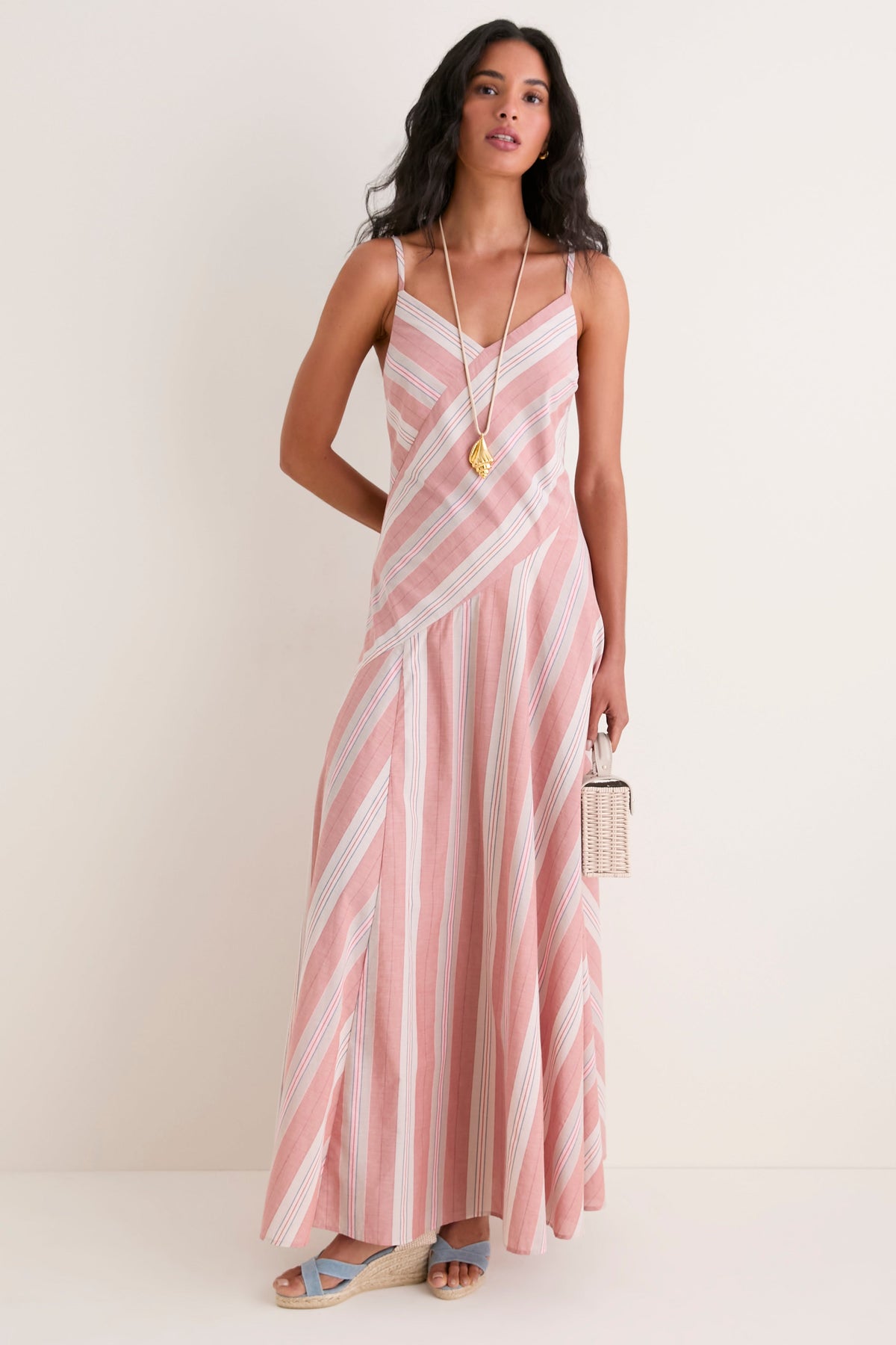 Sicilian Stripe Florentia Maxi Dress