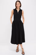 Black Mikaela Midi Dress